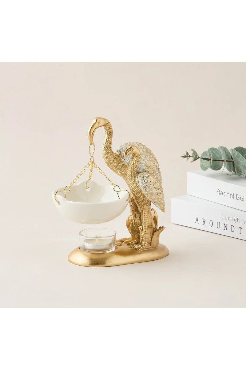 لايف ستايل Crane of Serenity Oil Burner - 14x8x18 cms